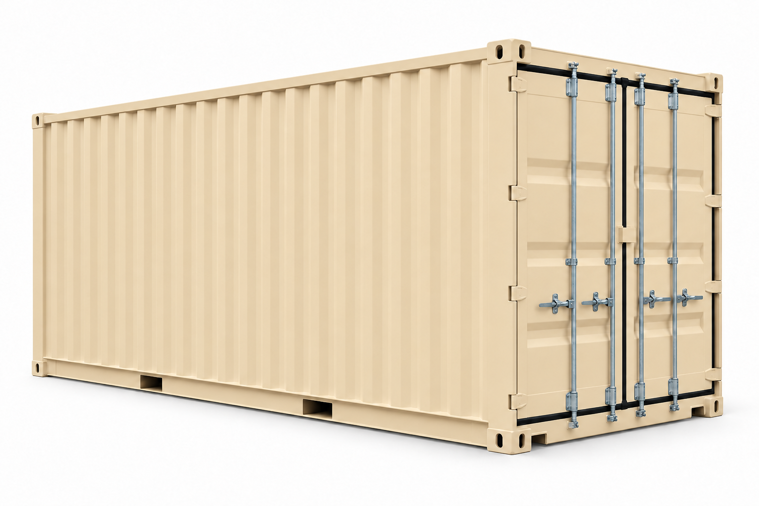 White standard container exterior